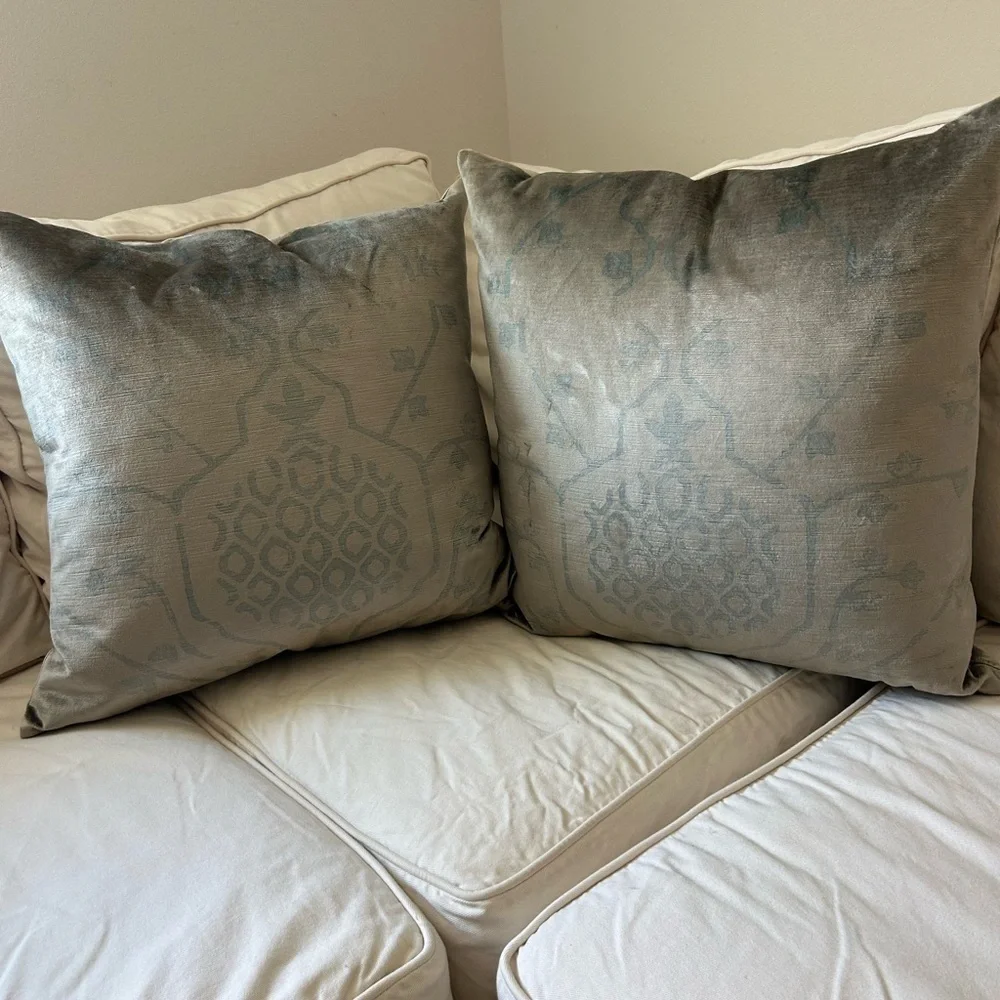 Restoration Hardware velvet oushak